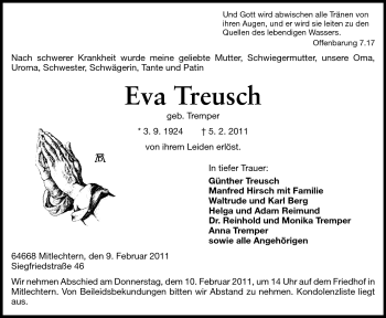 Traueranzeige von Eva Treusch von Starkenburger Echo