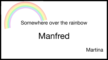 Traueranzeige von Manfred - von Echo-Zeitungen (Gesamtausgabe)