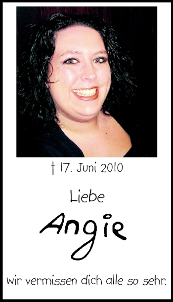 Traueranzeige von Angie Klang von Rüsselsheimer Echo, Groß-Gerauer-Echo, Ried Echo