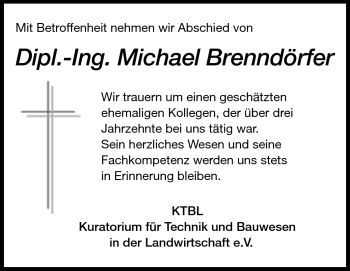 Traueranzeige von Michael W. Brenndörfer von Darmstädter Echo, Odenwälder Echo, Rüsselsheimer Echo, Groß-Gerauer-Echo, Ried Echo