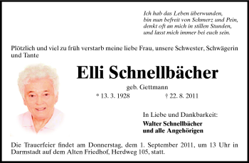 Traueranzeige von Elli Schnellbächer von Echo-Zeitungen (Gesamtausgabe) Traueranzeige von Elli Schnellbächer von Echo-Zeitungen (Gesamtausgabe)