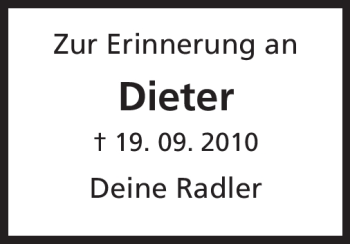 Traueranzeige von Dieter Scholz von Odenwälder Echo