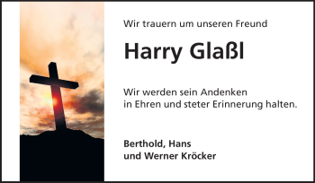 Traueranzeige von Harry Glaßl von Rüsselsheimer Echo, Groß-Gerauer-Echo, Ried Echo