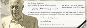 Traueranzeige von Georg Blessing von Starkenburger Echo