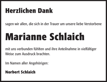 Traueranzeige von Marianne Schlaich von Echo-Zeitungen (Gesamtausgabe)