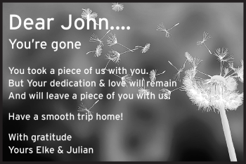 Traueranzeige von John  von Echo-Zeitungen (Gesamtausgabe)