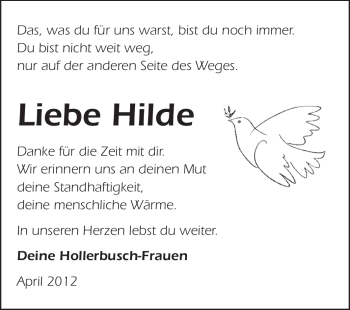 Traueranzeige von Hilde Katzenmeier von Odenwälder Echo