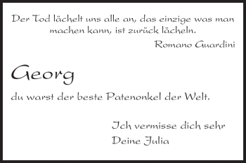 Traueranzeige von Georg Altmann von Rüsselsheimer Echo, Groß-Gerauer-Echo, Ried Echo
