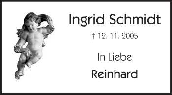 Traueranzeige von Ingrid Schmidt von Starkenburger Echo