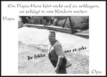Traueranzeige von Papa  von Odenwälder Echo