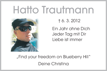 Traueranzeige von Hatto Trautmann von Echo-Zeitungen (Gesamtausgabe)