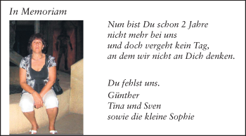Traueranzeige von Helga Bonin von Echo-Zeitungen (Gesamtausgabe)