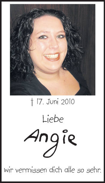 Traueranzeige von Angie Klang von Rüsselsheimer Echo, Groß-Gerauer-Echo, Ried Echo