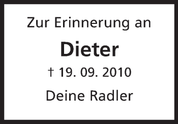 Traueranzeige von Dieter Scholz von Odenwälder Echo