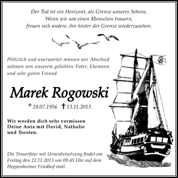 Traueranzeige von Marek Rogowski von Starkenburger Echo