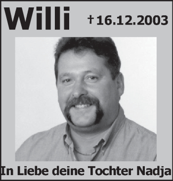 Traueranzeige von Willi Reitzel von Echo-Zeitungen (Gesamtausgabe)
