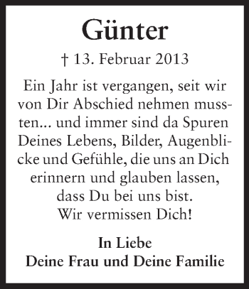 Traueranzeige von Günter Pfeifer von Starkenburger Echo