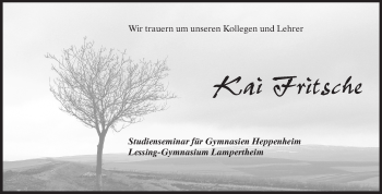Traueranzeige von Kai Fritsche von Starkenburger Echo