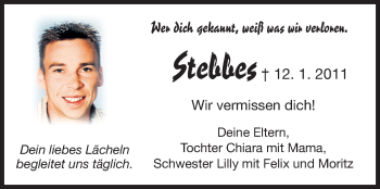 Traueranzeige von Stebbes  von Starkenburger Echo, Bergsträßer Anzeiger