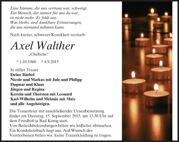 Traueranzeige von Axel Walther von trauer.echo-online.de