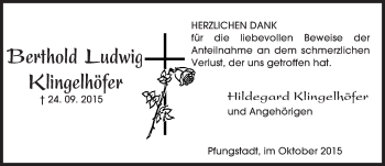 Traueranzeige von Berthold Ludwig Klingelhöfer von trauer.echo-online.de