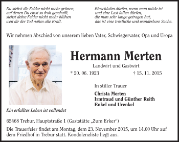 Traueranzeige von Hermann Merten von trauer.echo-online.de