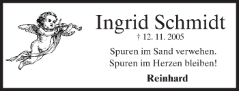 Traueranzeige von Ingrid Schmidt von trauer.echo-online.de