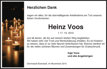Traueranzeige von Heinz Voos von trauer.echo-online.de