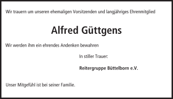 Traueranzeige von Alfred Güttgens von trauer.echo-online.de