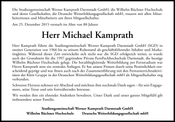 Traueranzeige von Michael Kamprath von trauer.echo-online.de