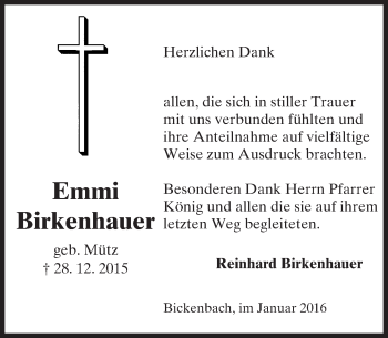 Traueranzeige von Emmi Birkenhauer von trauer.echo-online.de