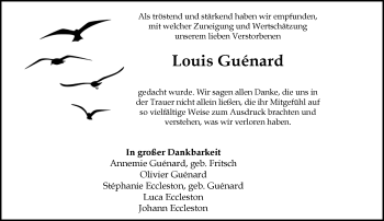 Traueranzeige von Louis Guénard von  Usinger Anzeiger