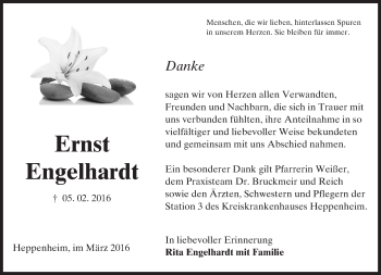 Traueranzeige von Ernst Engelhardt von trauer.echo-online.de