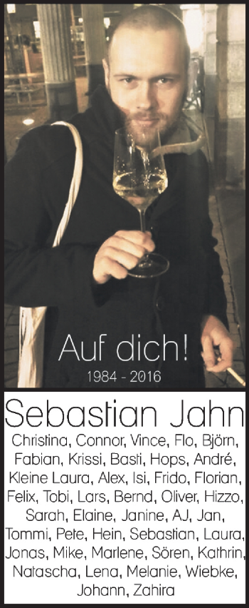 Traueranzeige von Sebastian Jahn von trauer.echo-online.de
