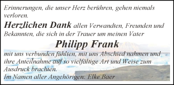 Traueranzeige von Philipp Frank von trauer.echo-online.de