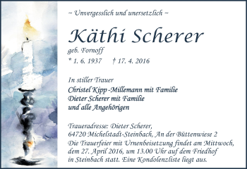 Traueranzeige von Käthi Scherer von trauer.echo-online.de