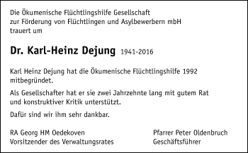 Traueranzeige von Karl-Heinz Dejung von Trauerportal Rhein Main Presse Traueranzeige von Karl-Heinz Dejung von Trauerportal Rhein Main Presse