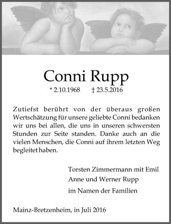 Traueranzeige von Conni Rupp von Trauerportal Rhein Main Presse Traueranzeige von Conni Rupp von Trauerportal Rhein Main Presse