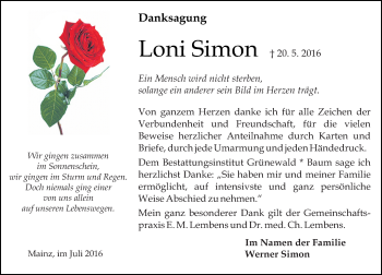 Traueranzeige von Loni Simon von Trauerportal Rhein Main Presse Traueranzeige von Loni Simon von Trauerportal Rhein Main Presse