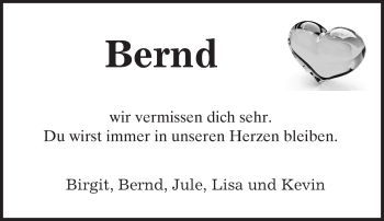 Traueranzeige von Bernd Landau von Darmstädter Echo