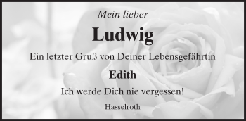 Traueranzeige von Ludwig  von  Gelnhäuser Tageblatt