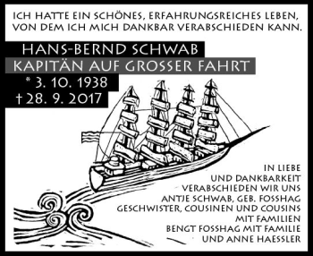 Traueranzeige von Hans-Bernd Schwab von Trauerportal Rhein Main Presse