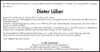 Traueranzeige von Dieter Löber von Trauerportal Rhein Main Presse Traueranzeige von Dieter Löber von Trauerportal Rhein Main Presse