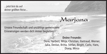 Traueranzeige von Marjana  von VRM Trauer