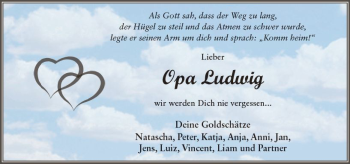 Traueranzeige von Ludwig  von VRM Trauer