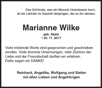 Traueranzeige von Marianne Wilke von Trauerportal Rhein Main Presse