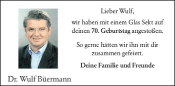 Traueranzeige von Wulf Büermann von vrm-trauer