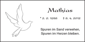 Traueranzeige von Mathias  von  Kreisanzeiger