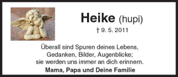 Traueranzeige von Heike Hupe von Trauerportal Rhein Main Presse