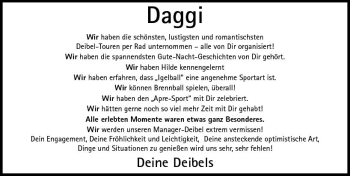 Traueranzeige von Dagmar  von  Camberger Anzeiger